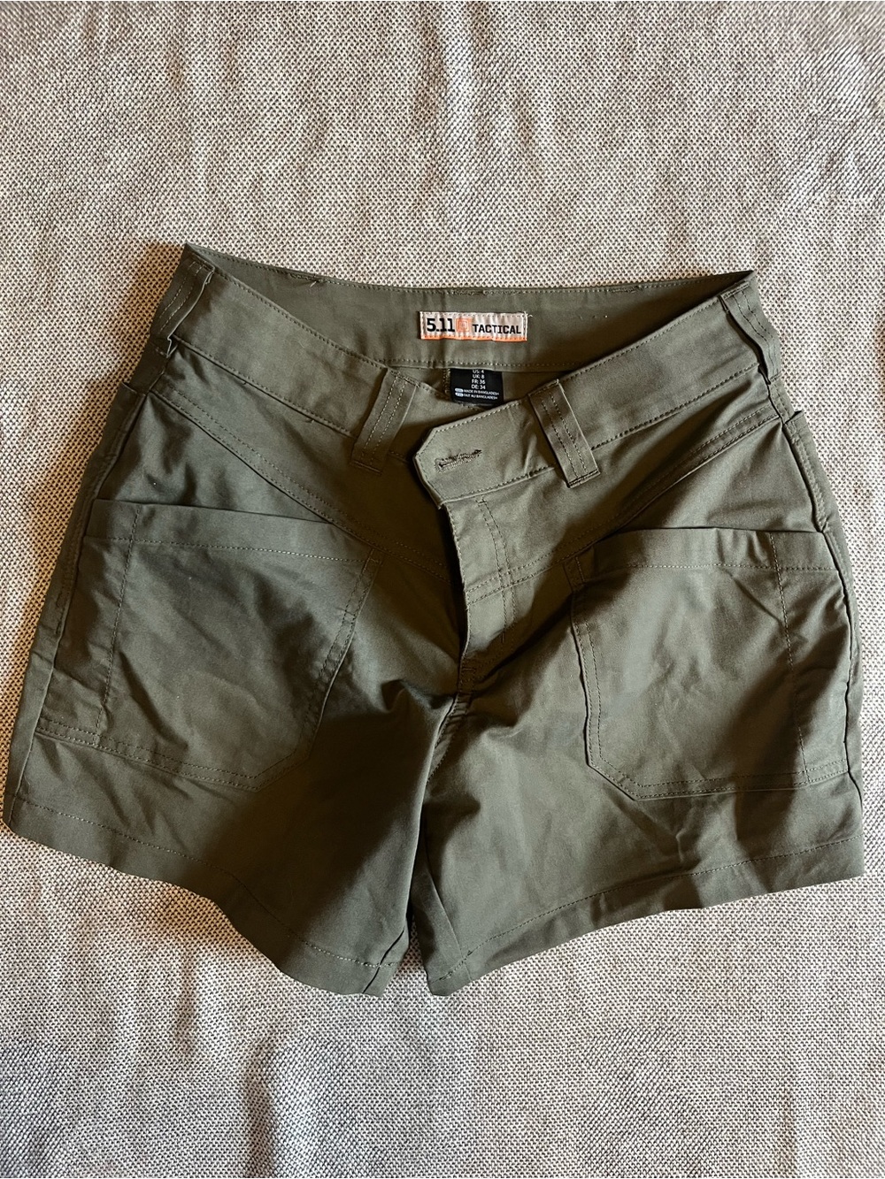5.11 Green tactical women’s shorts size 4
